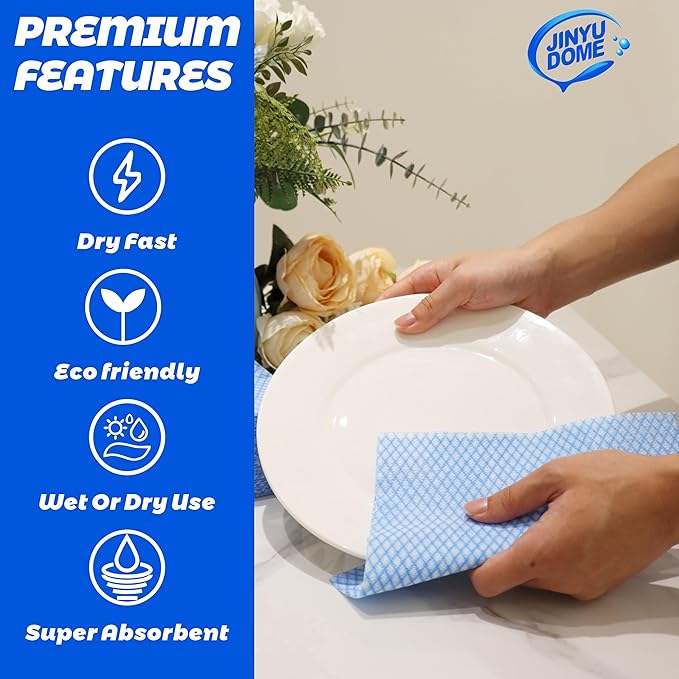 Disposable Kitchen Cleaning Cloths Dish Towels Dish Cloth Reusable Cloths - Image 3