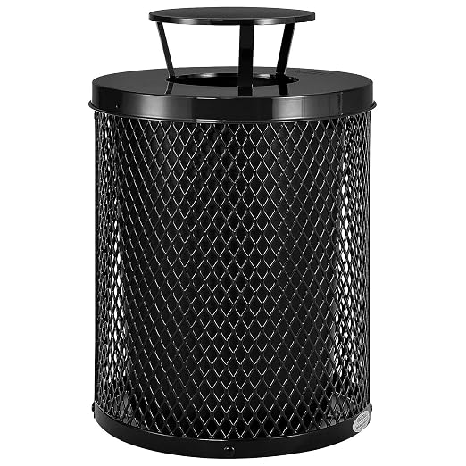 Global Industrial Outdoor Diamond Steel Trash Can by GlobalIndustrial