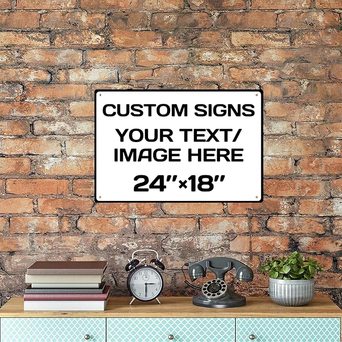 custom sign, Aluminum Weatherproof Metal Sign, Optional reflective, Custom - Image 6