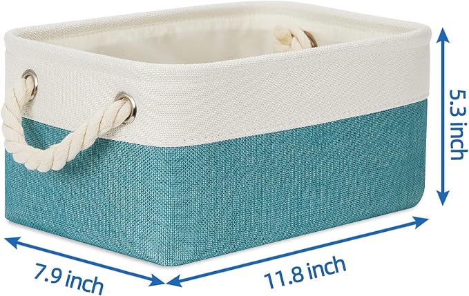 Temary Small Fabric Basket Shelf Storage Bins - Image 2