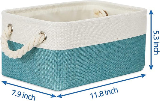 Temary Small Fabric Basket Shelf Storage Bins - Image 2