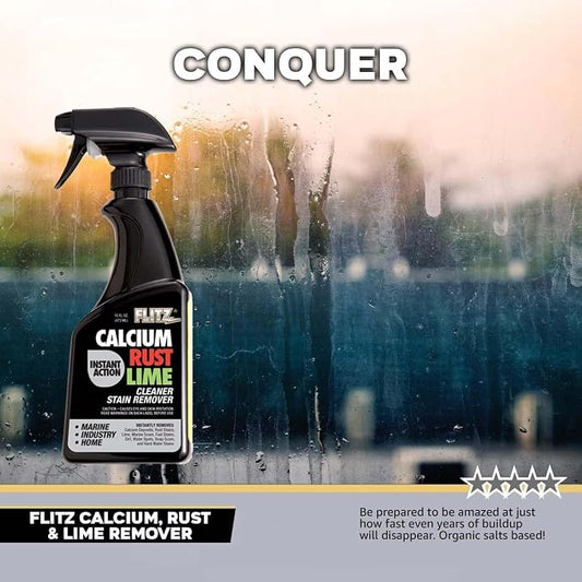 Flitz Calcium, & Lime Remover - 16oz Bottle of USA-Made Limescale Remover - Image 2
