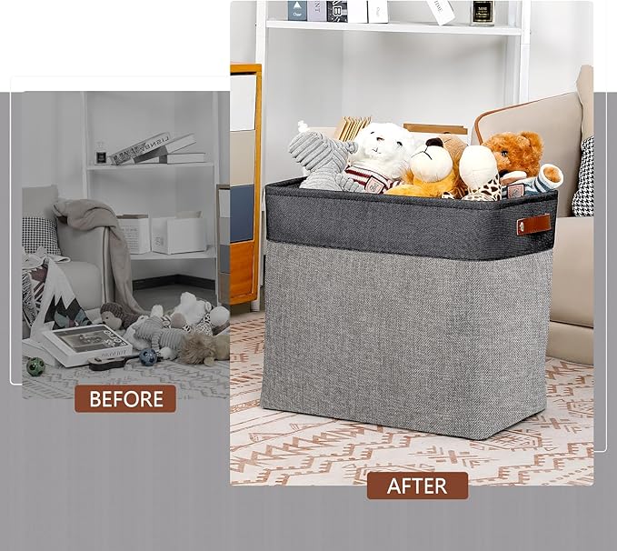 DULLEMELO Extra Large Storage Baskets, Fabric Storage Bins - Image 3
