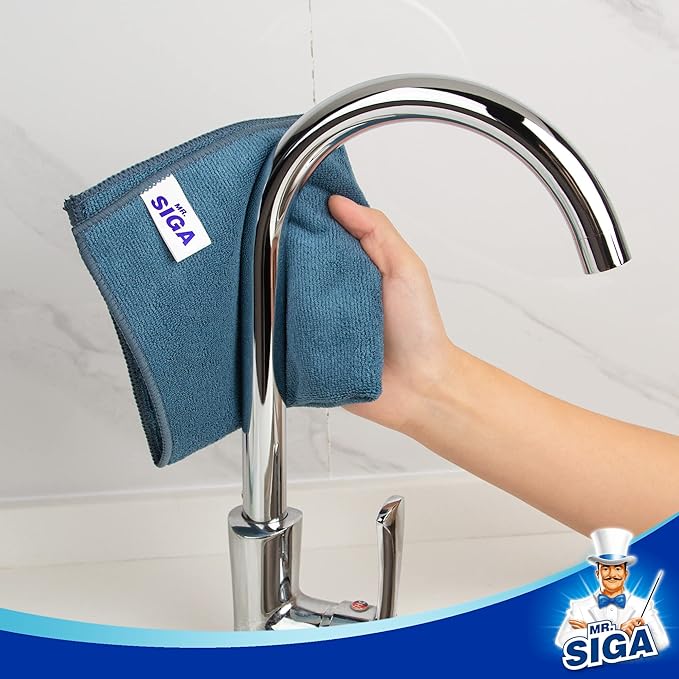 MR.SIGA Microfiber Cleaning Cloth, All-Purpose Microfiber Towels, Streak Free - Image 4