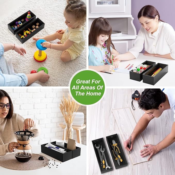 Premium Bamboo Kitchen Drawer Organizer - Image 7
