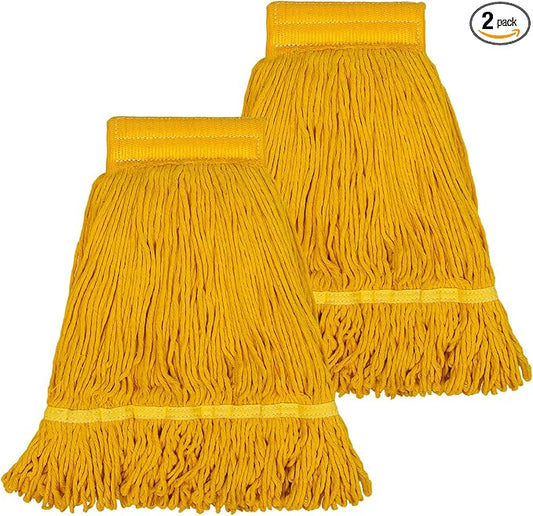 Pack of 2 Heavy Duty Commercial Mop Head Replacement, General Cleaning Mop by Hakfhsd