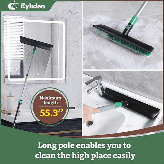 Eyliden X-Large Floor Scrub Brush, 2 in 1 Scrape Brushes - Image 2