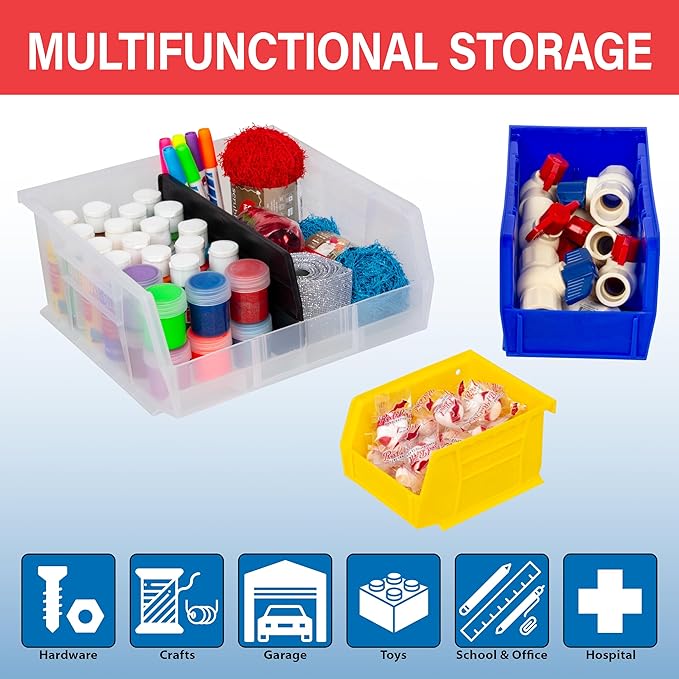 Akro-Mils 30270 AkroBins Plastic Storage Bins, Space-Saving Stackable Bins - Image 3