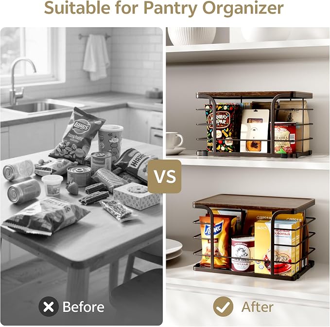 2 Pack Extra Large Pantry Baskets - Image 5