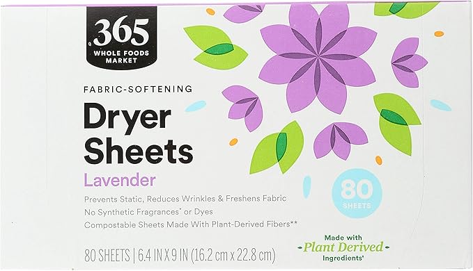 365 by Whole Foods Market, Lavender Fabric Softener Sheets 80 Count - Image 5