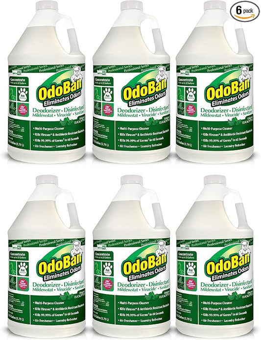 OdoBan Professional Disinfectant and Odor Eliminator Concentrate, 1 Gallon Each by OdoBan