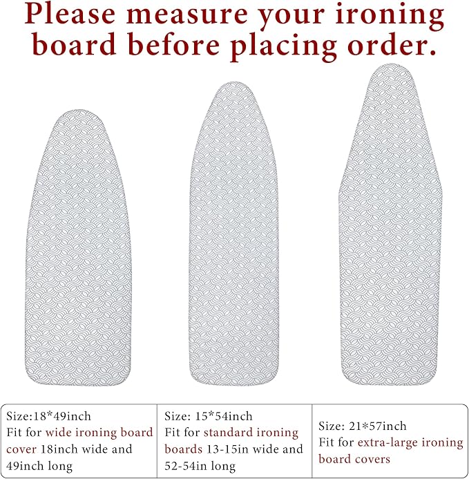 Dalykate Ironing Board Cover and Pad, Thick Padding, Elastic Edge, Scorch & - Image 2