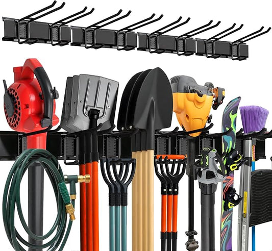 Garage Wall Organizer | 64" Heavy-Duty Tool Storage Rack | Adjustable by Tidyme