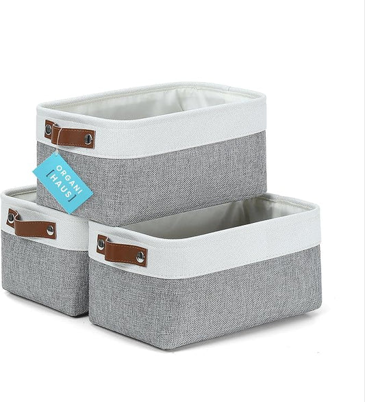 OrganiHaus Small Fabric Storage Bins by OrganiHaus