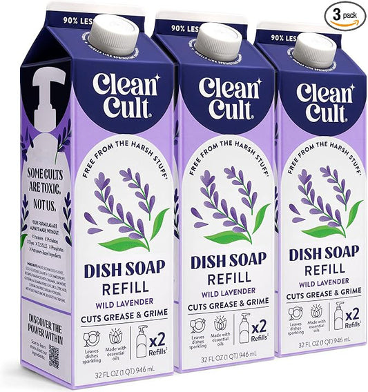 Cleancult Dish Soap Liquid Refills by Cleancult