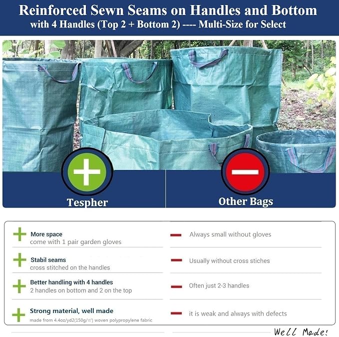Standard 3-Pack 32 Gallons Yard Garden Bags - Image 8