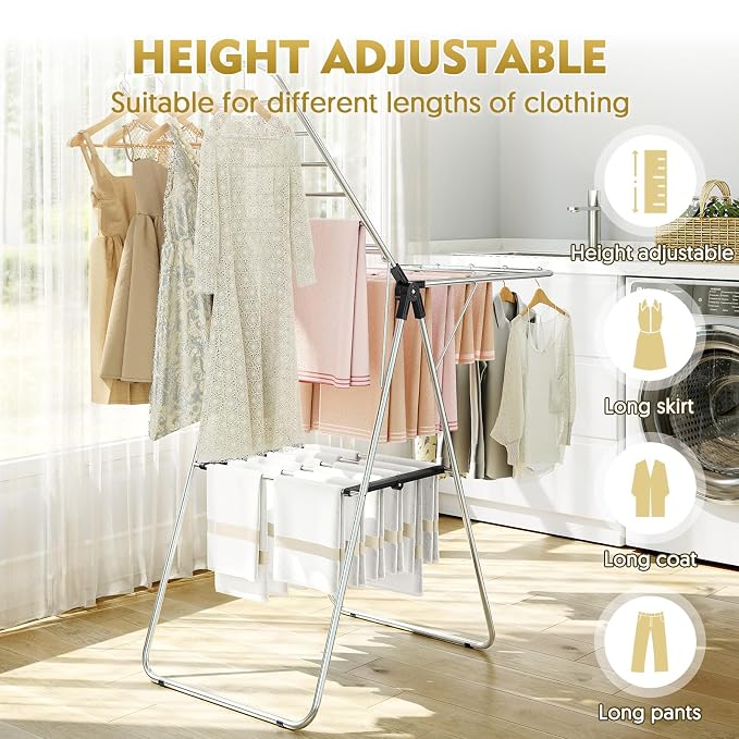 APEXCHASER Clothes Drying Rack, Drying Rack Clothing - Image 7