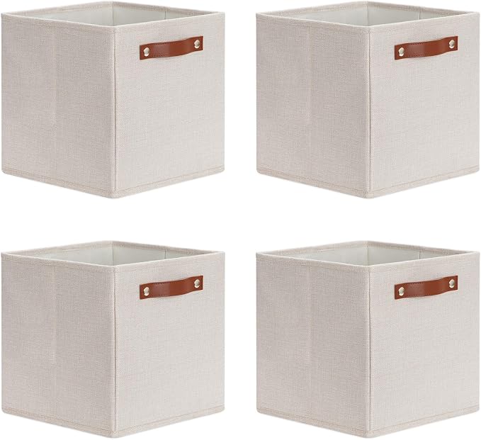DULLEMELO Storage Boxes for Shelves Closet Storage, Sturdy Home Organization by DULLEMELO