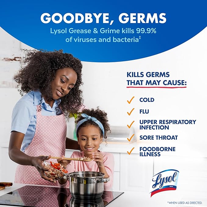 Lysol Pro Kitchen Spray Cleaner and Degreaser, Antibacterial All Purpose - Image 5