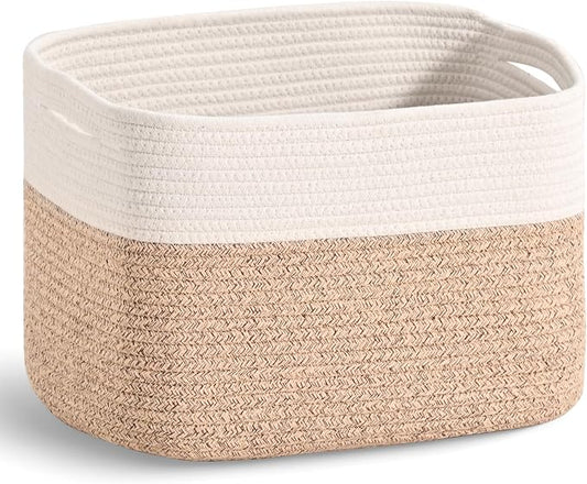 Woven Cotton Rope Storage Basket by ICERZCZ