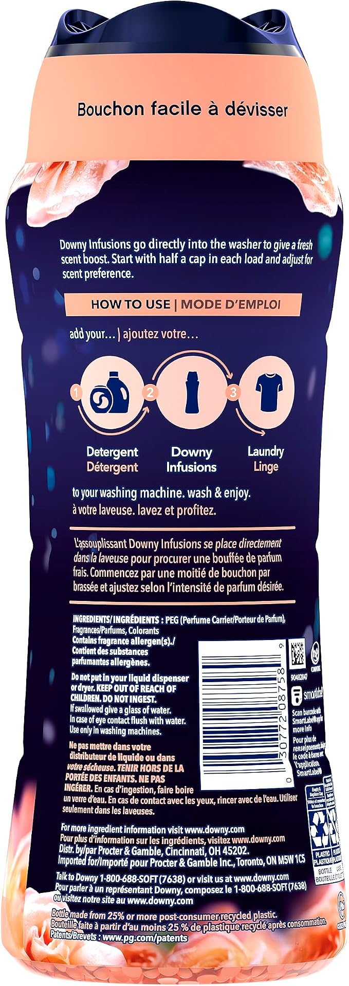 Downy Infusions In-Wash Laundry Scent Booster Beads, Sparkling Amber and Rose - Image 2