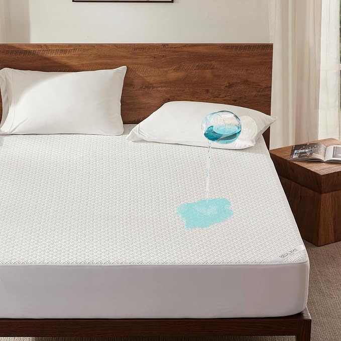 BEDLORE Twin Mattress Protector, Waterproof Noiseless Mattress Cover by Bedlore