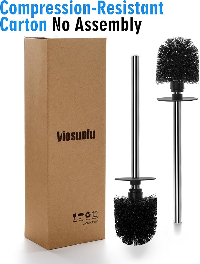 2 Pack Toilet Bowl Cleaning Brush Set - Image 2