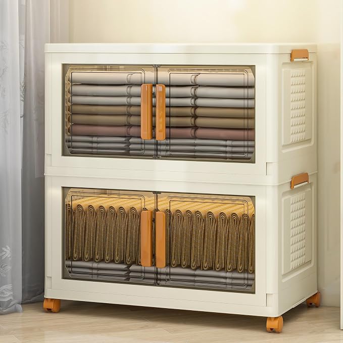 2 Tier Extra Large Stackable Storage Bins - Image 8