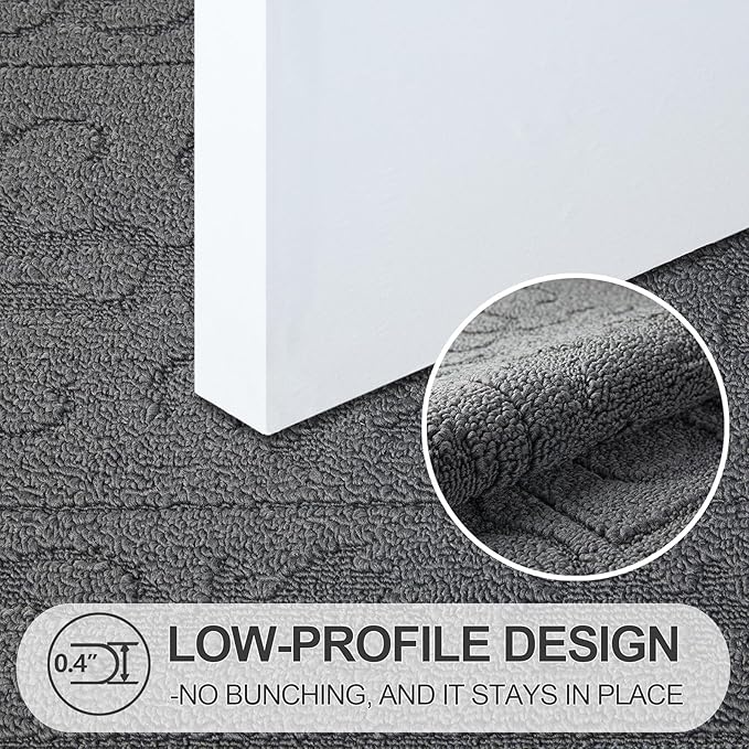 FONEYI Indoor Door Mat 32" x 40", Dirt Trapper Door Mats Non-Slip Entryway Rugs - Image 3