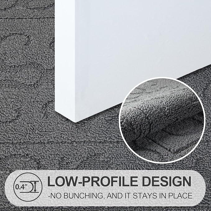 FONEYI Indoor Door Mat 32" x 48", Dirt Trapper Door Mats Non-Slip Entryway Rugs - Image 3