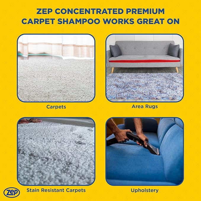 Zep Premium Carpet Shampoo - 1 Gal - ZUPXC128 - Deep Cleaning and Stain Removal - Image 5