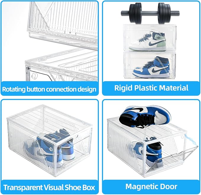 Modular XX-Large Shoe Organizer, 6 Pack Shoe Storage Organizer Easy to Assemble - Image 8