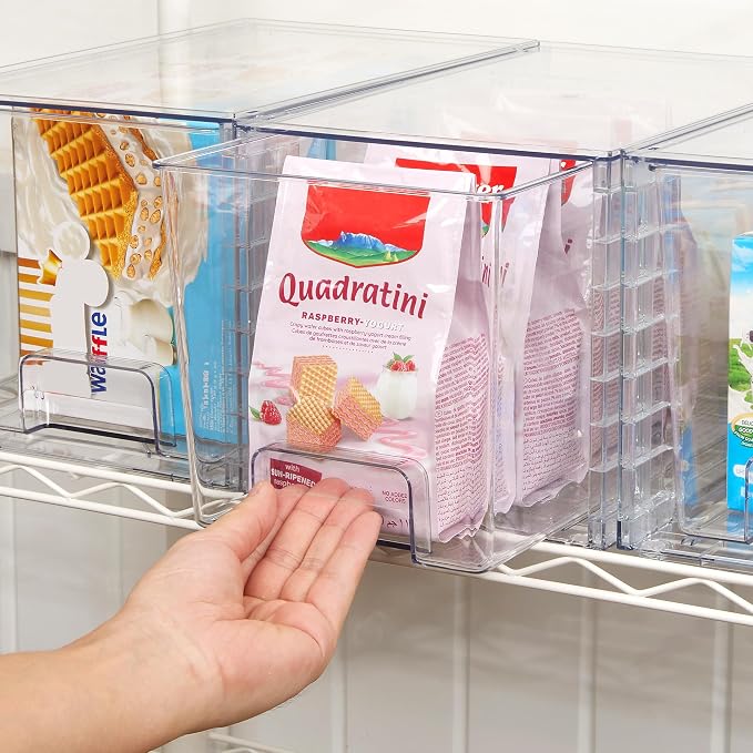 Vtopmart 2Pack Large Stackable Kitchen Pantry Storage Drawers, Acrylic Drawer - Image 7