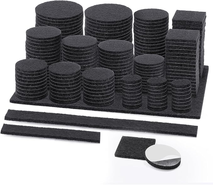 BALEINE 300PCS Felt Furniture Pads, Scratch-Reducing Floor Protectors by BALEINE