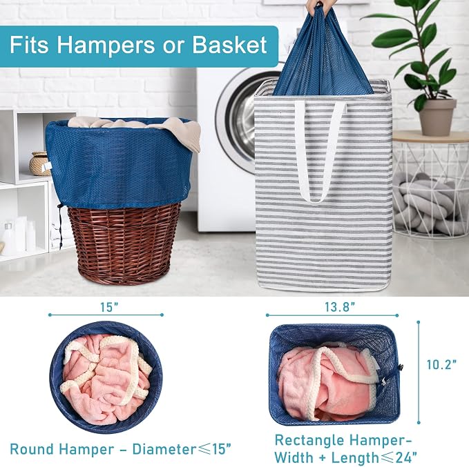 Polecasa Diamond Mesh Laundry Bags, 24 x 36 inches Heavy Duty Mesh Laundry Bag - Image 4