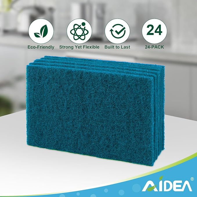 AIDEA Non-Scratch Scouring Pads, Dish Scrubber Pads - Image 6
