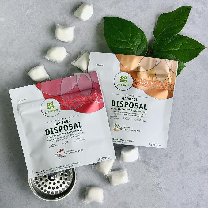 Grab Green Garbage Disposal Freshener and Cleaner Pods, Thyme - Image 7