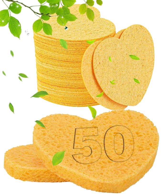 50-Count Compressed Facial Sponges by METUUTER