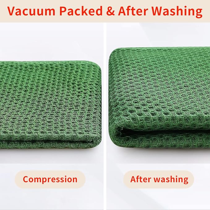 Homaxy 100% Cotton Waffle Weave Kitchen Dish Cloths, Ultra Soft Absorbent Quick - Image 7