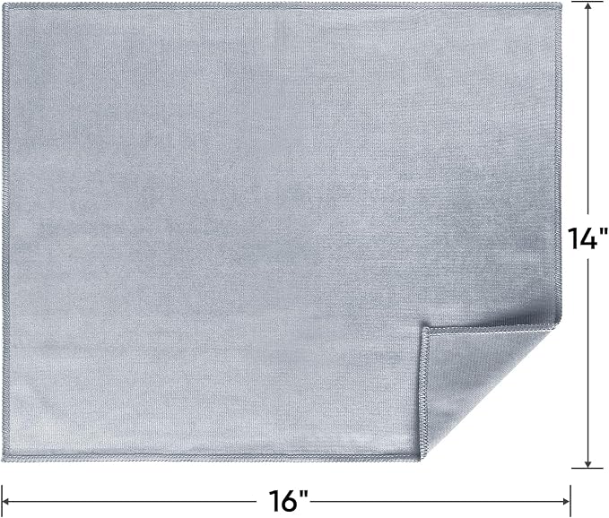 HOMEXCEL Microfiber Glass Cleaning Cloths 6 PK, Lint Free Streak Free, Reusable - Image 7