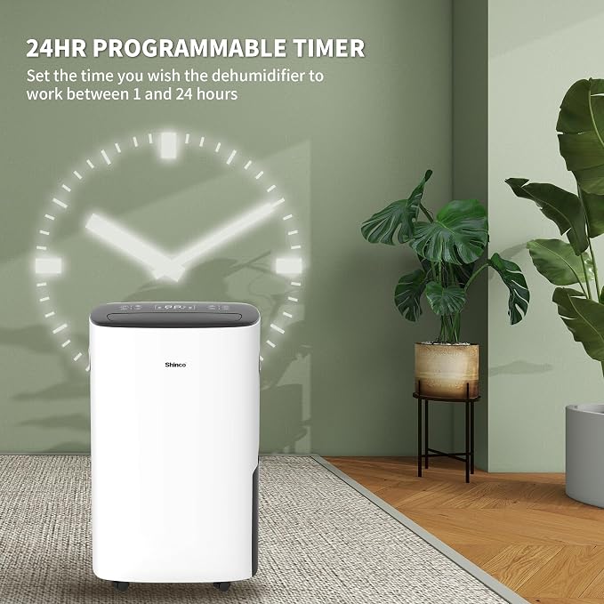 Shinco 86 Pints Dehumidifier for Home and Basements, 5000 Sq.Ft Dehumidifiers - Image 5
