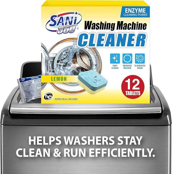 SANI 360° Washing Machine Cleaning tablets, 12 pack is Formulated - Image 7