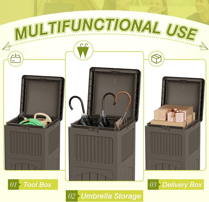 Greesum 33 Gallon Outdoor Trash Can - Image 3