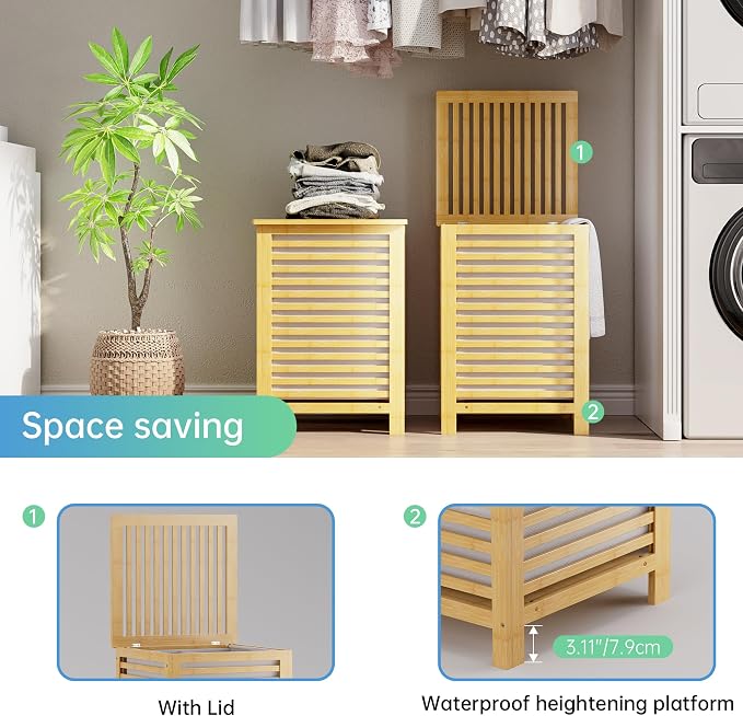 SMIBUY Double Laundry Hamper - Image 6