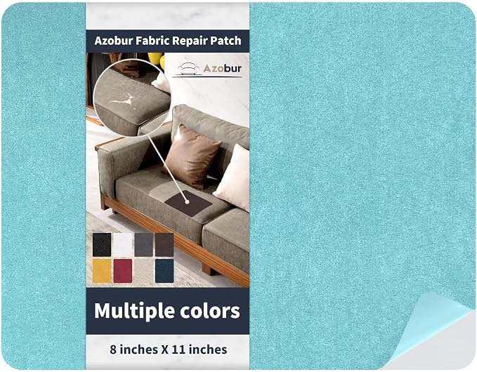 Azobur Velvet Patch, Self-Adhesive Rectangular Flannel Fabric Patch, Automotive by Azobur