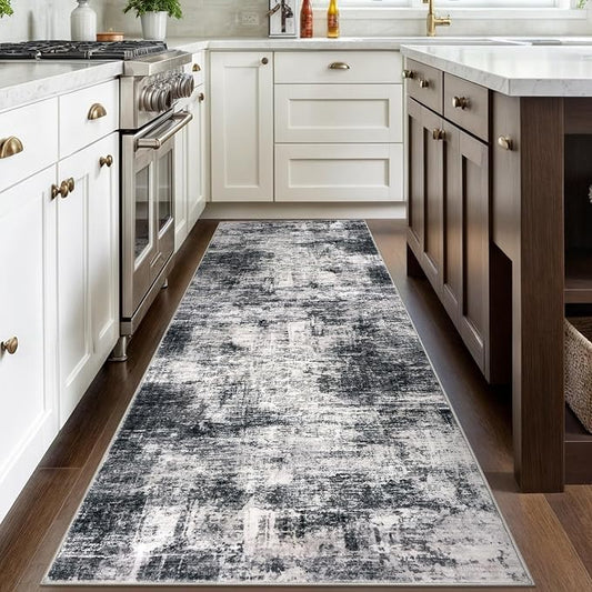 IOHOUZE Abstract Runner Rug 3x8 Ft Washable Runners - Image 2