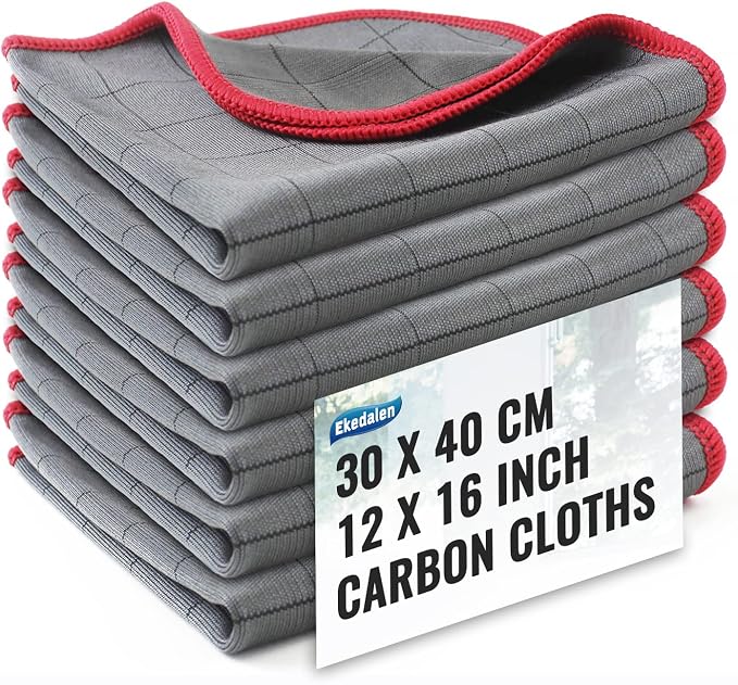 Microfiber Cleaning Cloth Lint Free Glass Cleaner Window Polishing Streak Free by Ekedalen