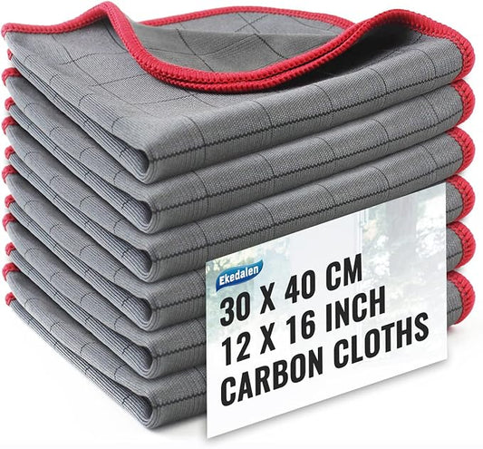 Microfiber Cleaning Cloth Lint Free Glass Cleaner Window Polishing Streak Free by Ekedalen