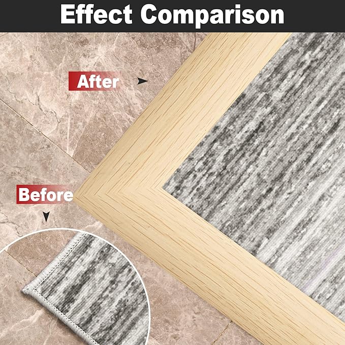 10Ft Carpet Floor Transition Strip, Self Adhesive Floor Edging Trim Strip - Image 7