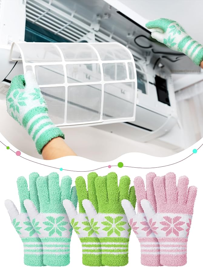 Patelai 3 Pairs Microfiber Plant Dusting Gloves Leaf Cleaning Gloves - Image 4